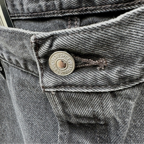 NWT Levi's 501 High Waist Premium Denim Cotton Radical Relic Black 34 30 Gift - Picture 5 of 16